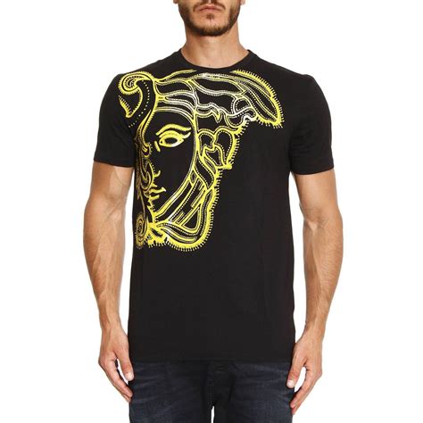 versace mens short sleeve shirt|versace long sleeve t shirts.